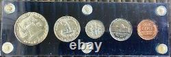 1952 Silver Proof Set of 5 Coins in Blue Hard Plastic Holder