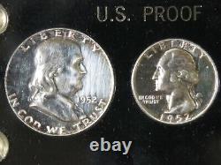 1952 US Silver Proof Set 5-Coin in Capital Plastics Holder