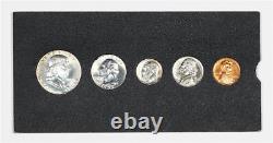 1953 1C, 5C, 10C, 25C, & 50C U. S. Mint 5 Coin Proof Set in Black Card Holder