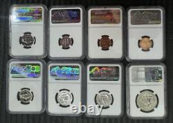 1953-56 Proof NGC Set Franklin, Quarter, Dine, Lincoln Cent. TOP POP. PM OFFERS