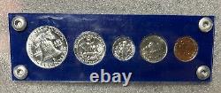 1953 5 Silver Coin Proof Set In Capital Proof Plastic Holder CS68