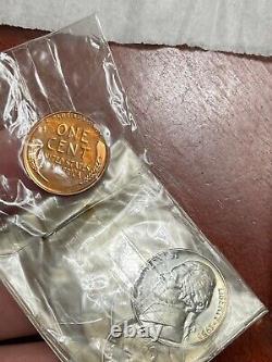 1953 Original Gem Mint Proof 5 Coin Set With Original Box Cello And Paper