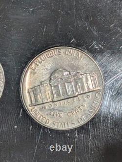 1953 U. S. MINT PROOF SET in Black Capitol Holder 5 coins (3 are 90% silver)