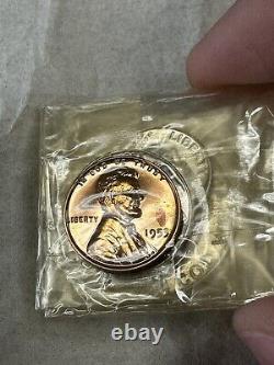 1953 U. S Mint Silver Proof Set, 5 coins, original box & cellophane