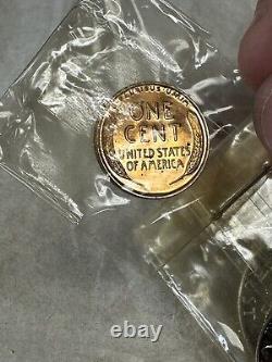 1953 U. S Mint Silver Proof Set, 5 coins, original box & cellophane