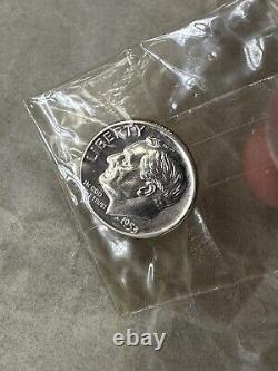 1953 U. S Mint Silver Proof Set, 5 coins, original box & cellophane
