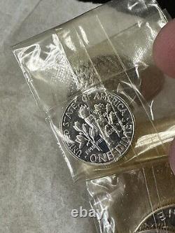 1953 U. S Mint Silver Proof Set, 5 coins, original box & cellophane