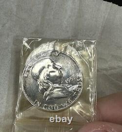 1953 U. S Mint Silver Proof Set, 5 coins, original box & cellophane