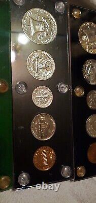 1954-1964 Silver Proof Sets 90% Silver Coins In Holders 10 Year Run 11 Proof Set