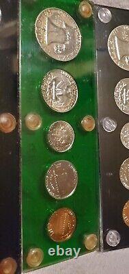 1954-1964 Silver Proof Sets 90% Silver Coins In Holders 10 Year Run 11 Proof Set