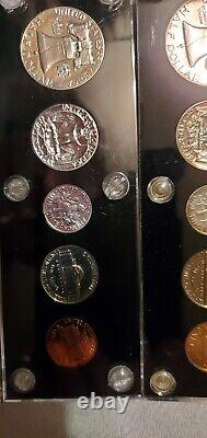 1954-1964 Silver Proof Sets 90% Silver Coins In Holders 10 Year Run 11 Proof Set