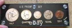 1954 American Mint Silver Proof Coin Set In Plastic Holder