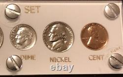 1954 US Mint Proof Set Gem Coins in White Capital Holder Free Shipping