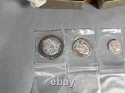 1954 US Proof Coin Set Silver In Bags, Tissue and Box Free Shipping #2