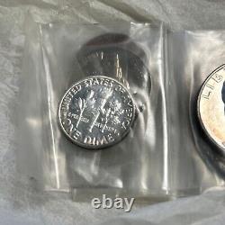 1954 US Proof Set 5 Coins Franklin Half etc in Cello