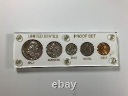 1954 U. S. Mint Proof Set in Plastic Capital Holder