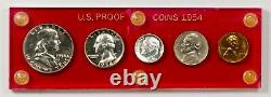 1954 U. S. Mint Silver Proof Set - In Capital Holder