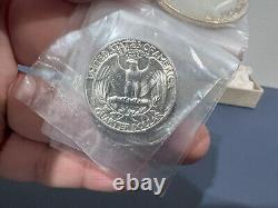 1954 United States Mint Silver Proof Set 5 Coin with Original Box + Tissue (AAE)
