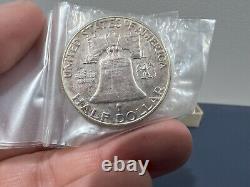 1954 United States Mint Silver Proof Set 5 Coin with Original Box + Tissue (AAE)