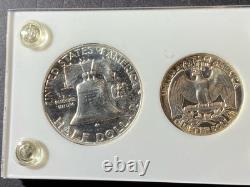1954 Us Mint Silver Proof Set 5 Coins Complete Capitol Plastics