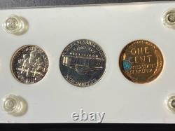 1954 Us Mint Silver Proof Set 5 Coins Complete Capitol Plastics