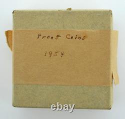 1954 Us Silver Proof Set 90% Silver Coins In Original Mint Box