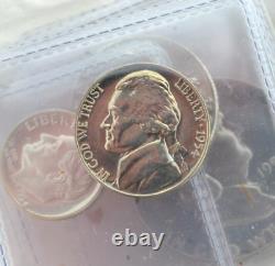 1954 Us Silver Proof Set 90% Silver Coins In Original Mint Box
