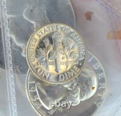 1954 Us Silver Proof Set 90% Silver Coins In Original Mint Box
