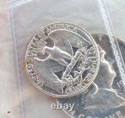 1954 Us Silver Proof Set 90% Silver Coins In Original Mint Box