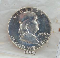 1954 Us Silver Proof Set 90% Silver Coins In Original Mint Box