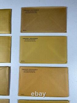 1955-1956-1957-1958-1959-1960-1961-1962-1963-1964 Proof Sets, Unopened Envelopes