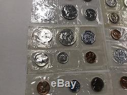 1955-1964 Proof Sets Lot of 10 United States Mint Proof Sets 90% Silver FREE S/H