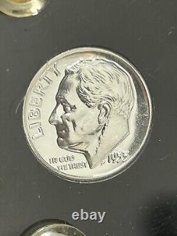 1955 5 Silver Coin Proof Set In Proof Set Plastic Holder BOX-CS1
