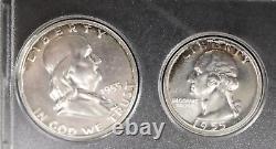 1955 5 Silver Coin Proof Set In Whitman Plastic Holder