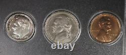 1955 5 Silver Coin Proof Set In Whitman Plastic Holder