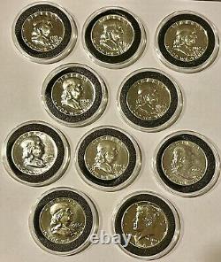 1955 64 Proof halves 55, 56, 57, 58 59, 60, 61, 62, 63, 64 in airtight