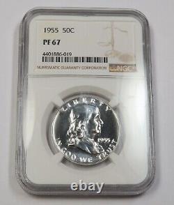 1955 NGC PF67 Complete Silver 5 Coin Proof Set #40457A