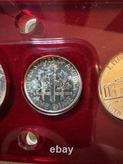 1955 PROOF SET IN CAPITAL HOLDER Cameo Franklin And More. 90 Silver