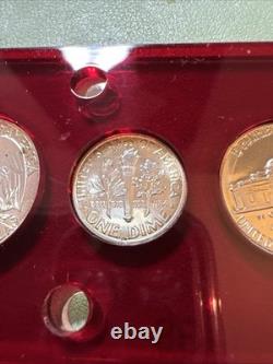 1955 PROOF SET IN CAPITAL HOLDER Cameo Franklin And More. 90 Silver