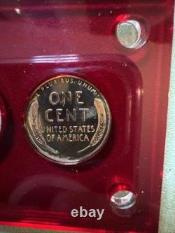 1955 PROOF SET IN CAPITAL HOLDER Cameo Franklin And More. 90 Silver