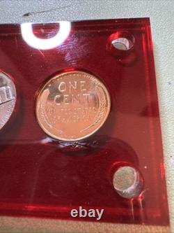 1955 PROOF SET IN CAPITAL HOLDER Cameo Franklin And More. 90 Silver