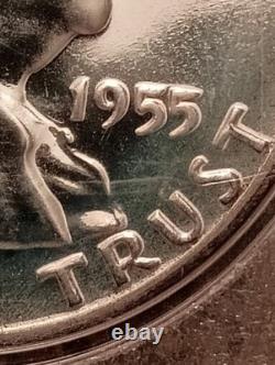 1955 P Proof Set Gem Quality, Silver Half, Quarter And Dime. Brilliant Unc Coins