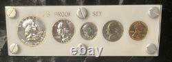 1955 P White Capital Proof Holder US Mint Silver 5 Coin Set. Gotta See FREE SHIP