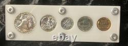 1955 P White Capital Proof Holder US Mint Silver 5 Coin Set. Gotta See FREE SHIP
