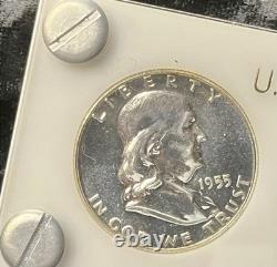 1955 P White Capital Proof Holder US Mint Silver 5 Coin Set. Gotta See FREE SHIP
