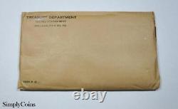 1955 Proof Set US Mint Original Envelope Silver Coin Lot SKU-20