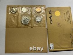 1955 Silver Proof Set in Original Flat Pack Envelope See Des 071126 10tkk