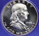 1955 Silver Proof Set With Silver Cameo Franklin Half, Washington Qtr & Dime
