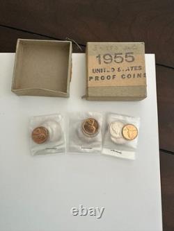 1955 Silver Proof U. S. Mint Original Set withBox
