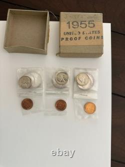 1955 Silver Proof U. S. Mint Original Set withBox